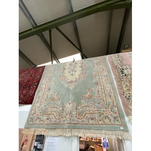 264 - Green Chinese style carpet 316 x 210cm