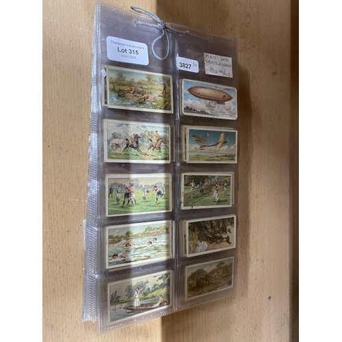 315 - Collection of early Will's & Eagle Bird cigarette cards