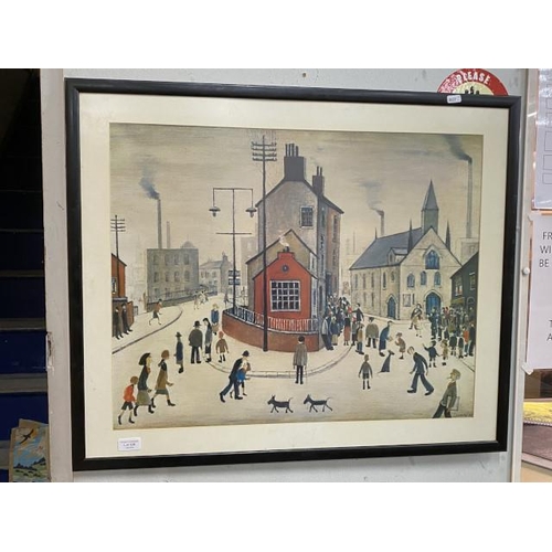 328 - Framed L.S Lowry print 80x67cm