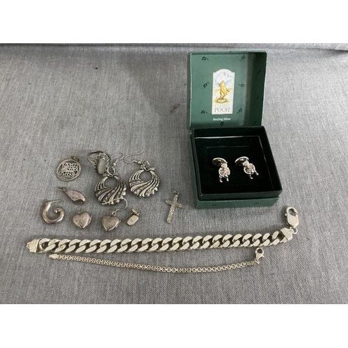 359 - Boxed pair of silver 