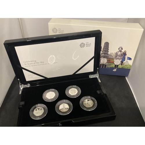 404 - “The Royal Mint: Celebrating 50 years of the 50p 
2019 UK 50p Silver Proof Coin Set - British Cultur... 