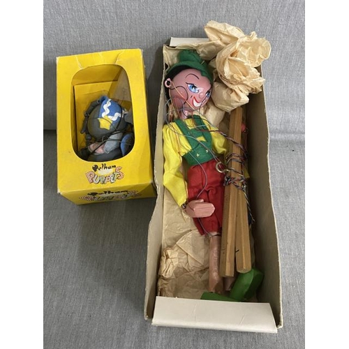 440 - 2 boxed Pelham puppets 