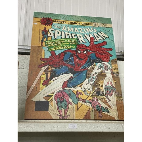 453 - Spiderman Marvel Comics canvas print 60x80cm