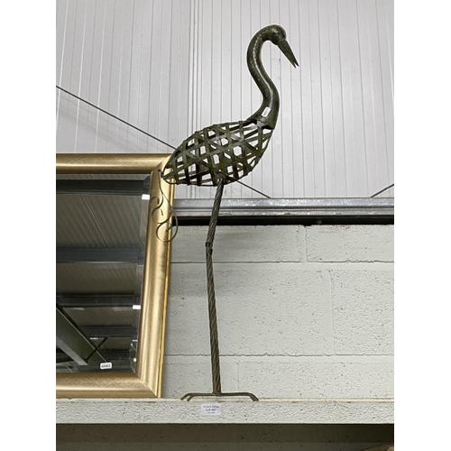 457 - Metal garden Flamingo 87H