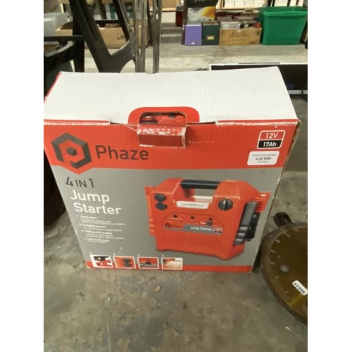 590 - Boxed Phase 4 in 1 jump starter