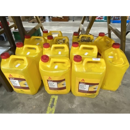 594 - 12 5L containers of SIKA Brick and Patio cleaner