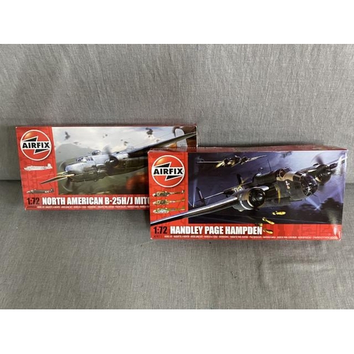 77 - AIRFIX A04011 Handley Page Hampden & A04005A North American B-25H/J Mitchell  (NEW)