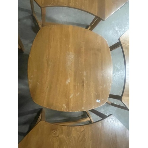 149 - Mid century Supper Table by Lucian Ercolani (Ercol) comprising 4 ‘Model 515’ crescent shaped outer t... 