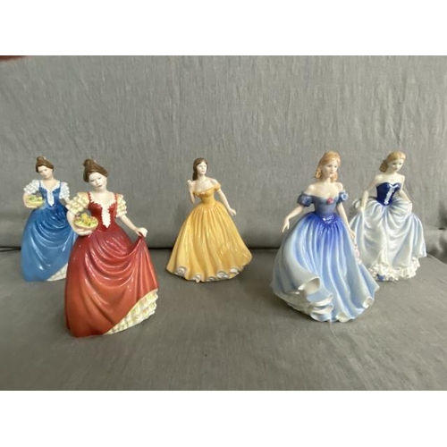 298 - 5 Royal Doulton figurines 