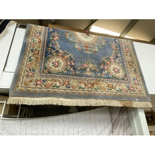 376 - Blue ground Chinese carpet (will require cleaning) 280 x 380cm