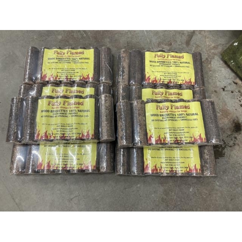 388 - 8 bags of 100% natural briquettes with certificate of analysis results