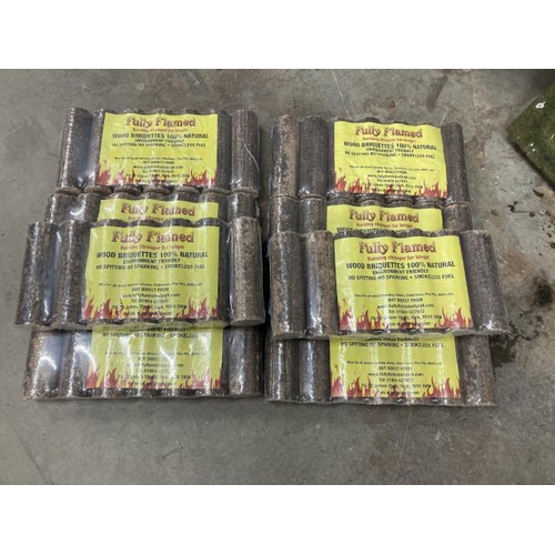 389 - 8 bags of 100% natural briquettes with certificate of analysis results