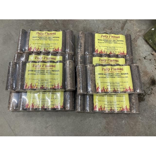 390 - 8 bags of 100% natural briquettes with certificate of analysis results