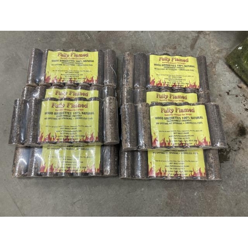 391 - 8 bags of 100% natural briquettes with certificate of analysis results