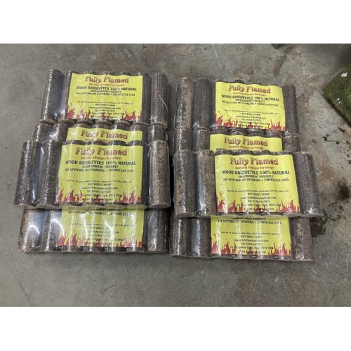 395 - 8 bags of 100% natural briquettes with certificate of analysis results