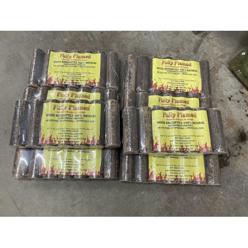 398 - 8 bags of 100% natural briquettes with certificate of analysis results