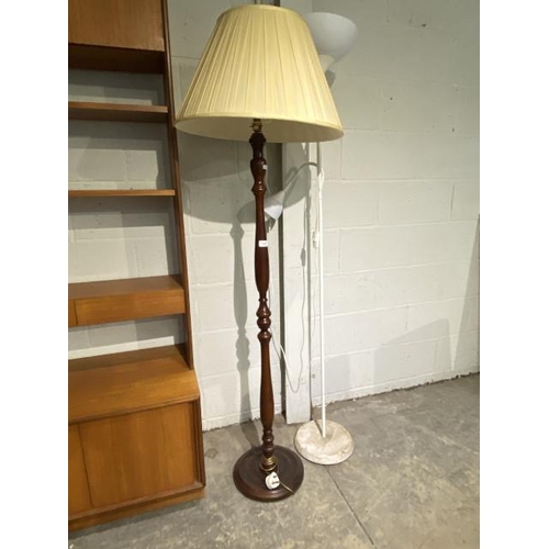 68 - Mahogany standard lamp 170H