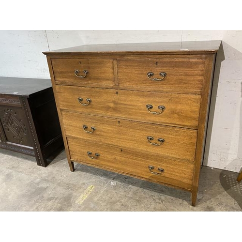 73 - Victorian mahogany 5 drawer chest 100H 107W 50D