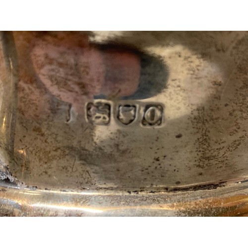 166 - London silver two handled bowl 297g (makers mark worn, bowl base as seen)