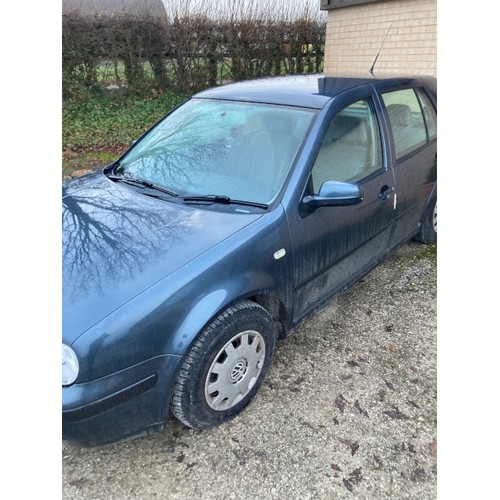 386 - W157 XBD VW Golf SE, 5 door hatchback in grey, Date of first registration 02/05/2000, 1600CC, petrol... 