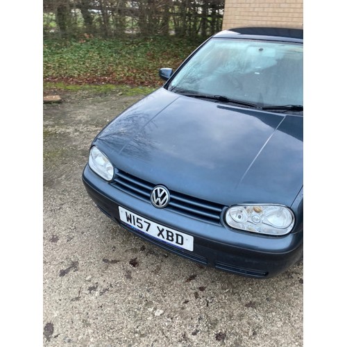 386 - W157 XBD VW Golf SE, 5 door hatchback in grey, Date of first registration 02/05/2000, 1600CC, petrol... 