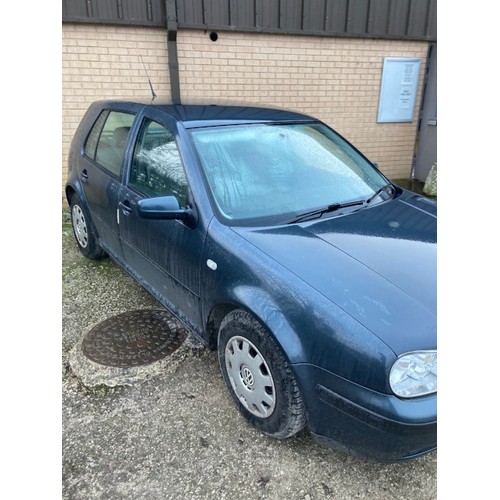 386 - W157 XBD VW Golf SE, 5 door hatchback in grey, Date of first registration 02/05/2000, 1600CC, petrol... 