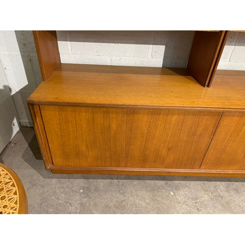 69 - Mid Century G Plan teak bookcase (splits into 2 sections) 198H 232W 46D