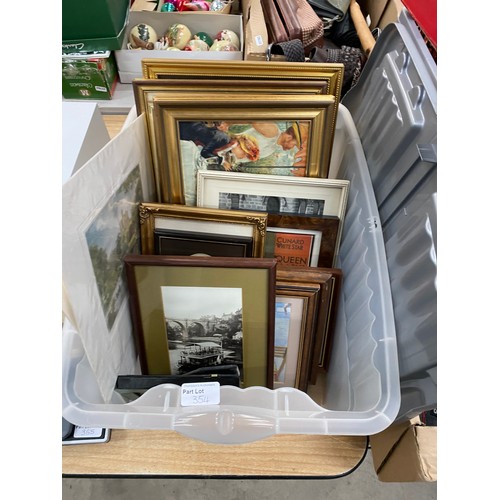 354 - 4 wall mirrors, assorted frames pictures including oils, water colours, prints, photos, pencil drawi... 