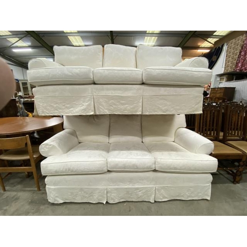 102 - 2 cream Multiyork sofa's 205W & 210W