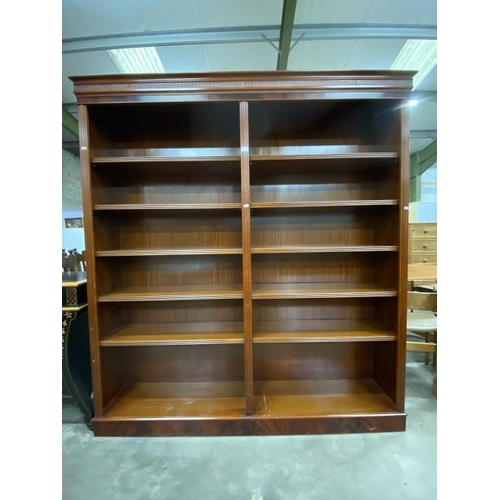 112 - Good quality mahogany bookcase 198H 183W 34D