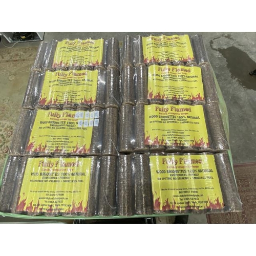 177 - 8 bags of 100% natural briquettes with certificate of analysis results