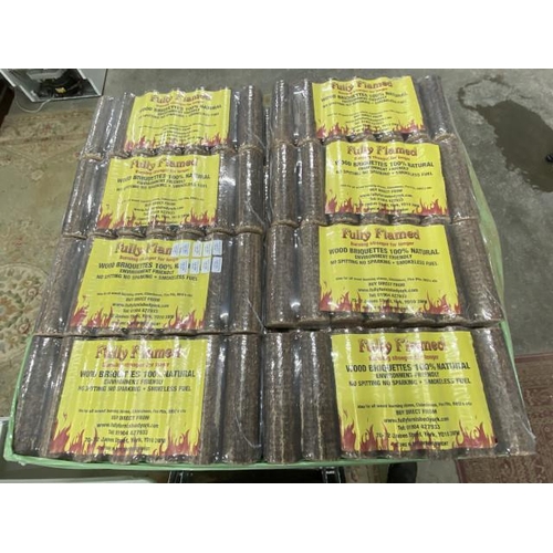 179 - 8 bags of 100% natural briquettes with certificate of analysis results