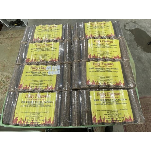 180 - 8 bags of 100% natural briquettes with certificate of analysis results