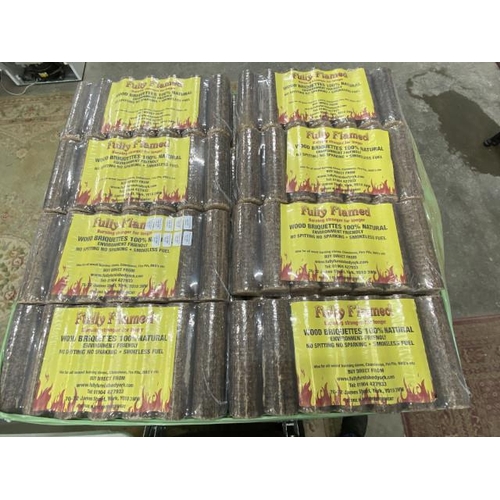 182 - 8 bags of 100% natural briquettes with certificate of analysis results