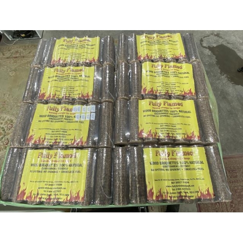 184 - 8 bags of 100% natural briquettes with certificate of analysis results