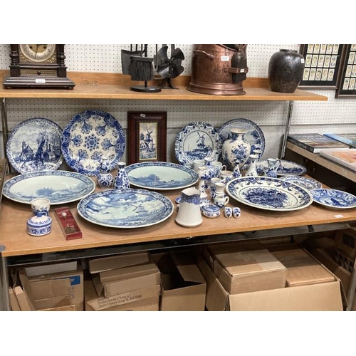 328 - Collection of blue & white pottery inc. Delft, Midwinter etc.