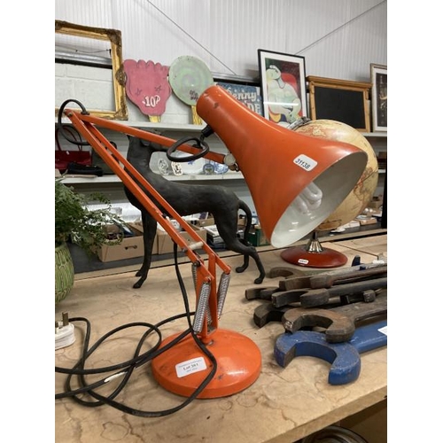 361 - Vintage orange Anglepoise desk lamp