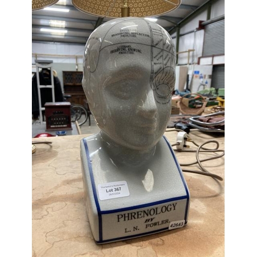 367 - Ceramic phrenology head 28H