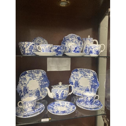 481 - Royal Crown Derby ‘Blue Mikado’ tableware’s (20 pieces)