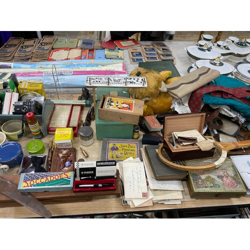 593 - Large quantity of mid 20 century collectables including boxed The All British Skates, ARP first aid ... 