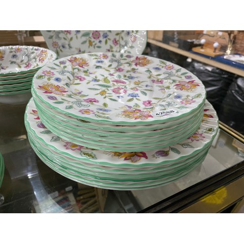517 - Minton 'Haddon Hall' designed by John William Wadsworth tableware's (64 pieces)