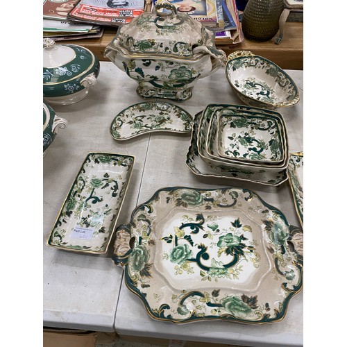 601 - 31 pieces of Royal Doulton Carlyle dinner and tea wares, 10 pieces Mason's Ironstone Chartreuse etc