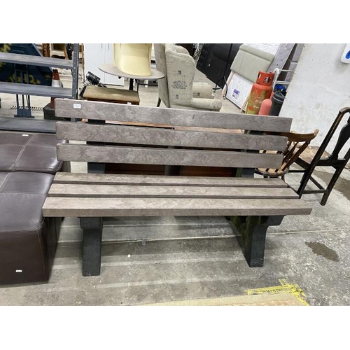 196 - Recycled plastic garden bench 150W