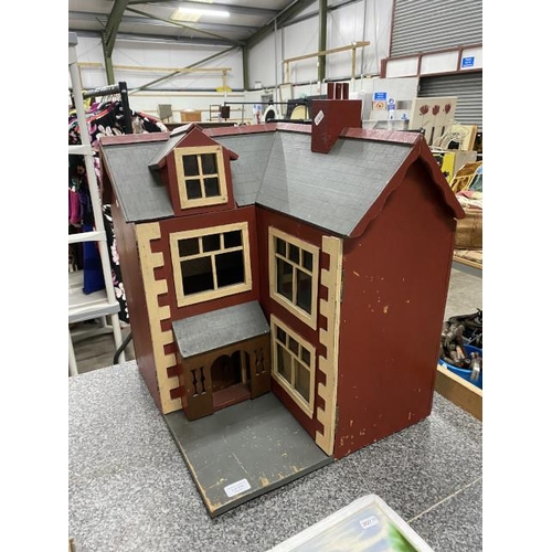 236 - Vintage child's corner doll's house 55H 49.5W