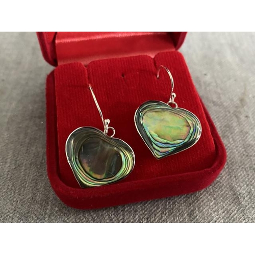 296 - Pair of silver Paua Shell earrings