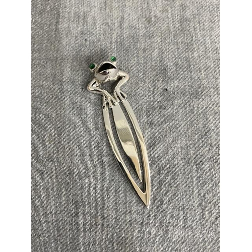 331 - Silver Frog bookmark