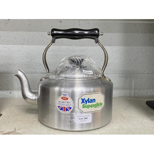 360 - Vintage ‘AGA’ xylan super glide nonstick kettle (new & unused)