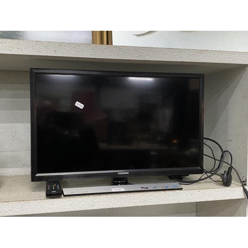 361 - Samsung T24E310EX TV with power lead and remote