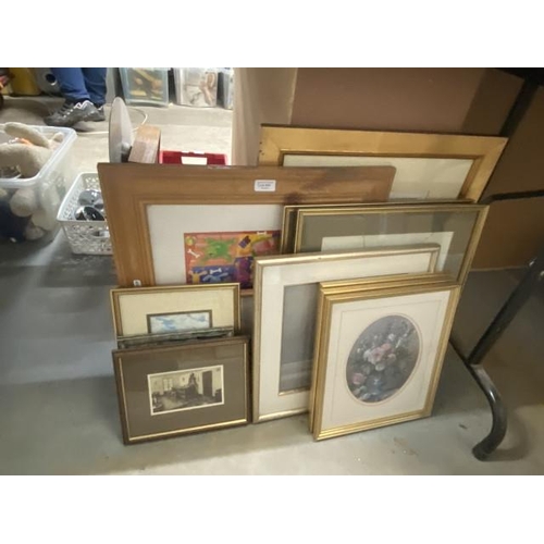 434 - 12 pictures inc. Jack Vetriano, 2 Vernon Ward prints, set of 3 still life's etc.