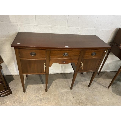 98 - Acorn Industries mahogany sideboard 87H 124W 46D